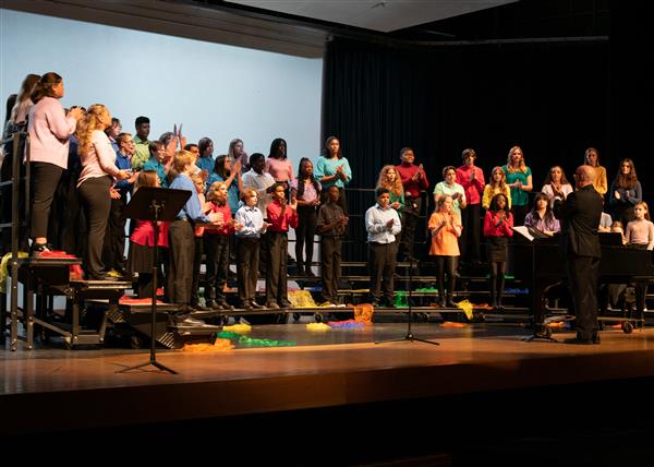 2023 All County Chorus Students Performing